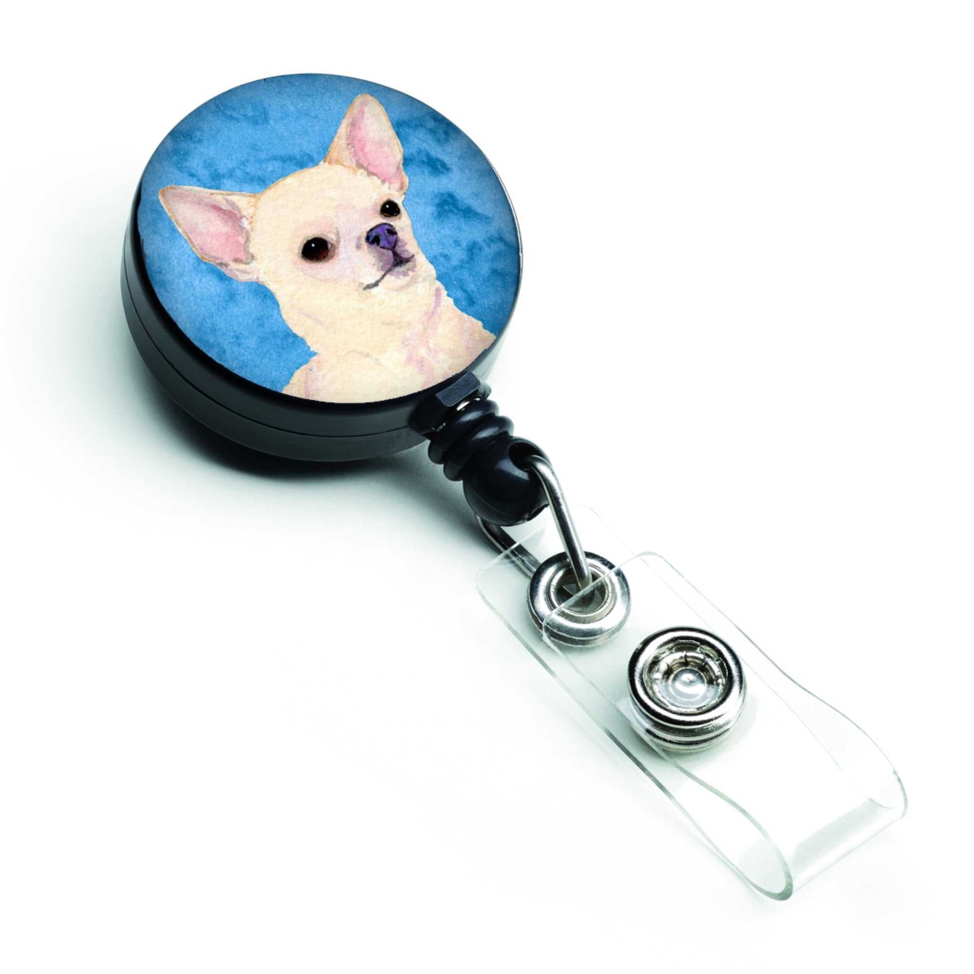 Caroline'S Treasures Bearded Collie Retractable Badge Reel Or Id Holder With Clip, Multicolor (Ss4748-Bu-Br)