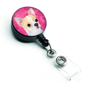 Caroline'S Treasures Golden Retriever Retractable Badge Reel Or Id Holder With Clip, Multicolor (Ss4749-Pk-Br)