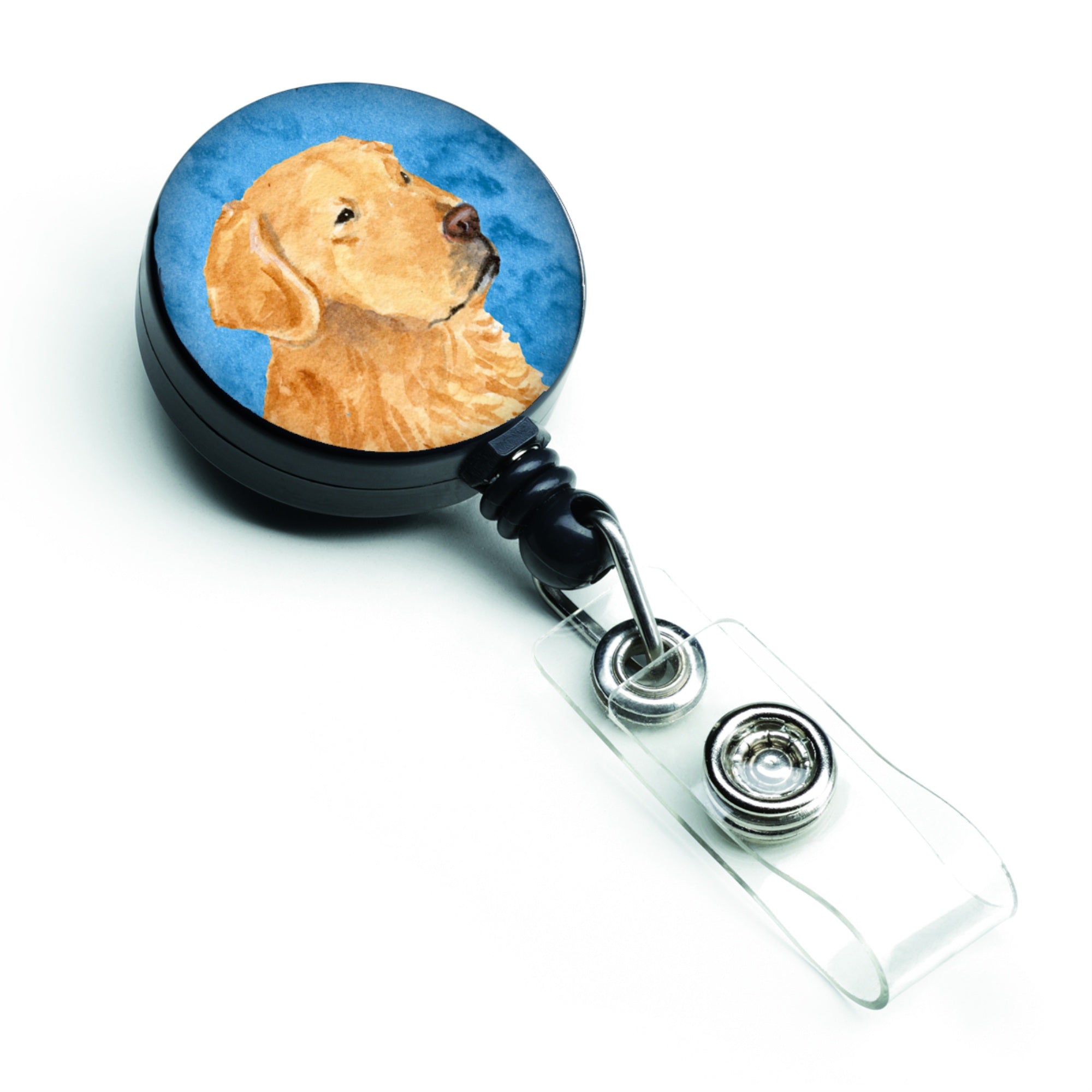 Caroline'S Treasures Clumber Spaniel Retractable Badge Reel Or Id Holder With Clip, Multicolor (Ss4752-Bu-Br)