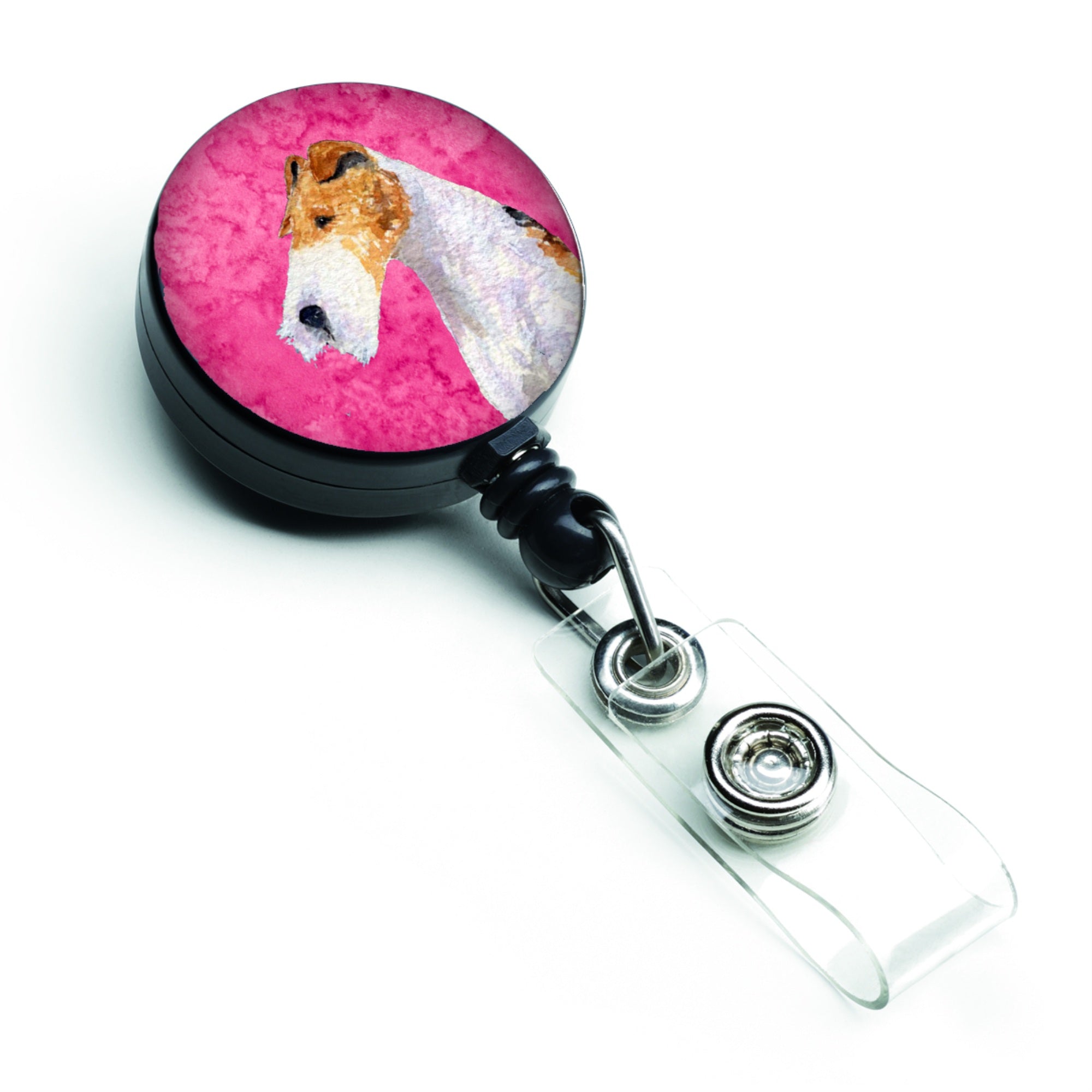 Caroline'S Treasures Maltese Retractable Badge Reel Or Id Holder With Clip, Multicolor (Ss4754-Pk-Br)