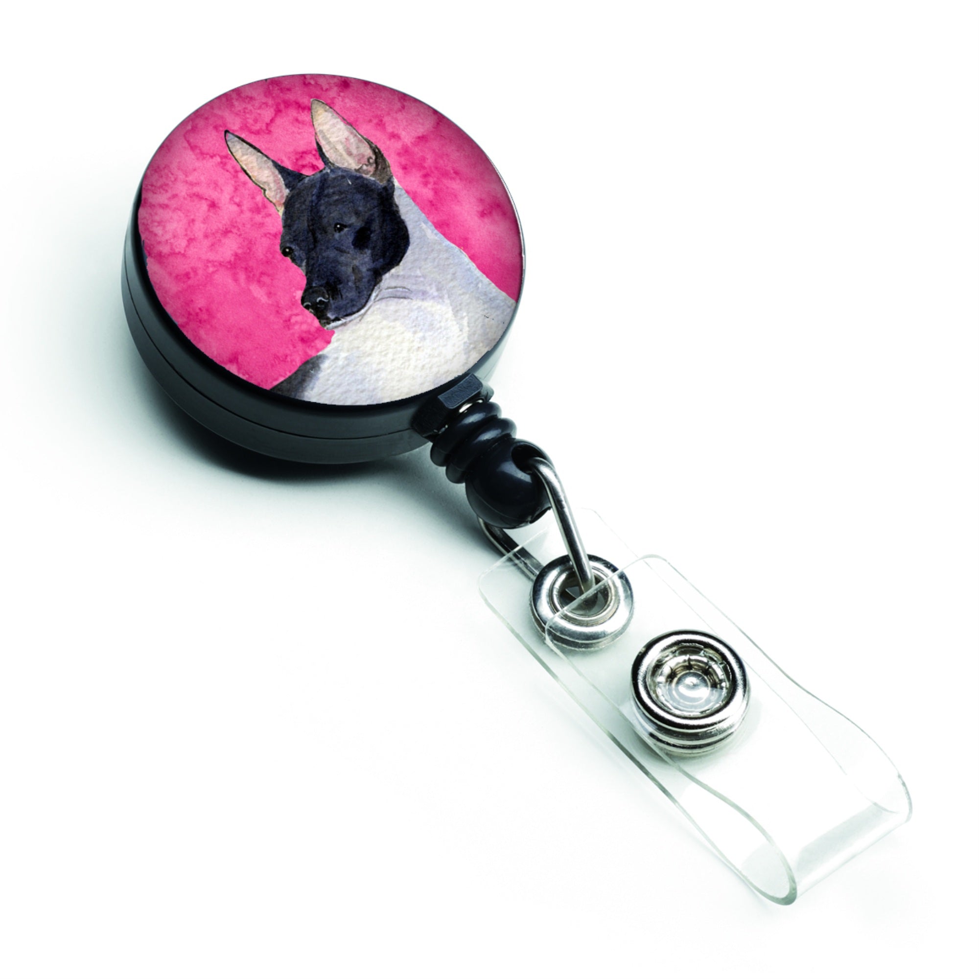 Caroline'S Treasures French Bulldog Retractable Badge Reel Or Id Holder With Clip, Multicolor (Ss4756-Pk-Br)