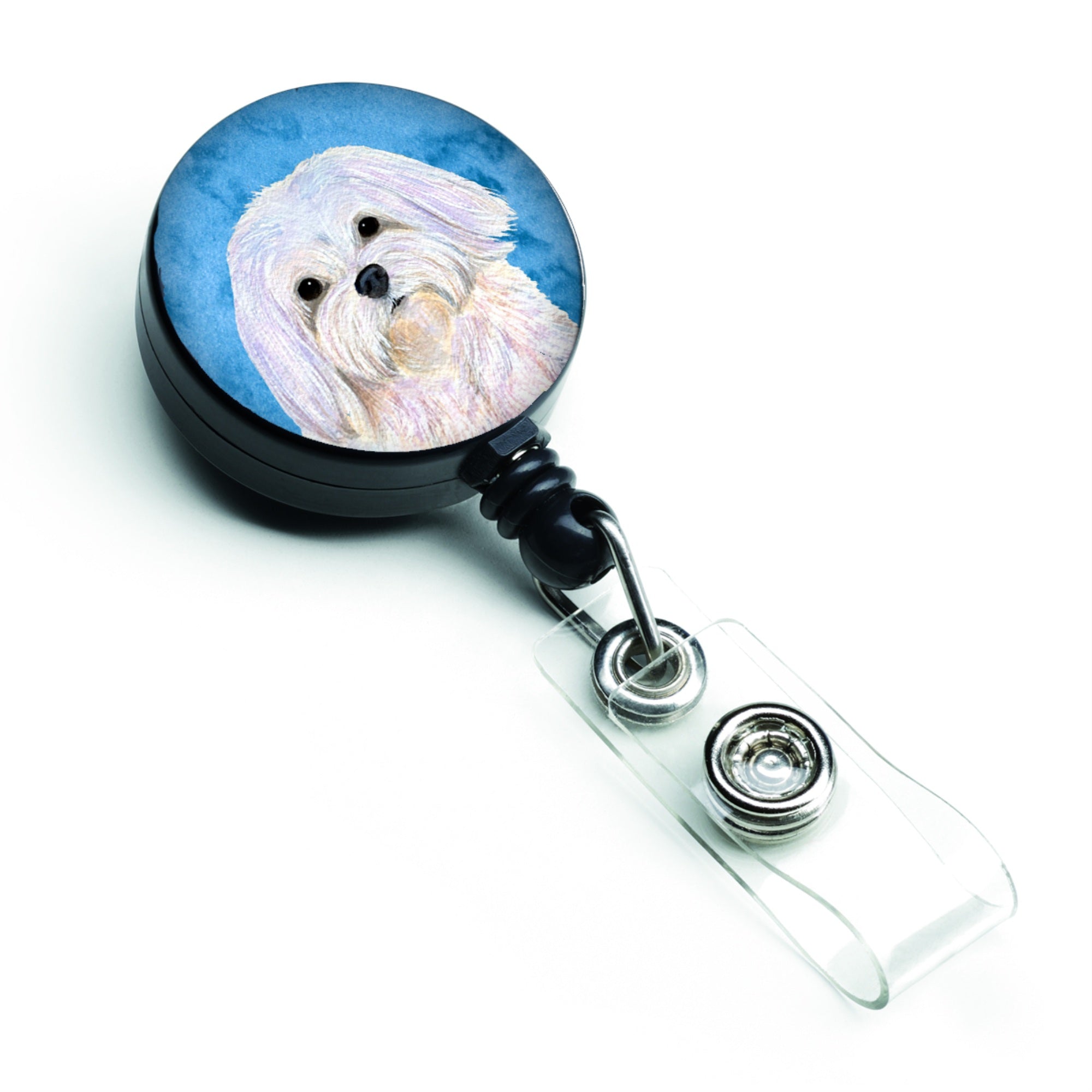 Caroline'S Treasures Irish Wolfhound Retractable Badge Reel Or Id Holder With Clip, Multicolor (Ss4758-Bu-Br)