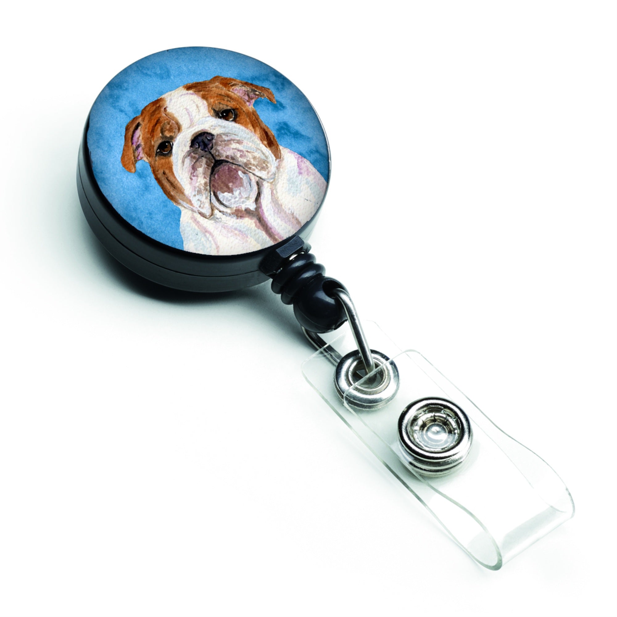 Caroline'S Treasures Boxer Retractable Badge Reel Or Id Holder With Clip, Multicolor (Ss4760-Bu-Br)