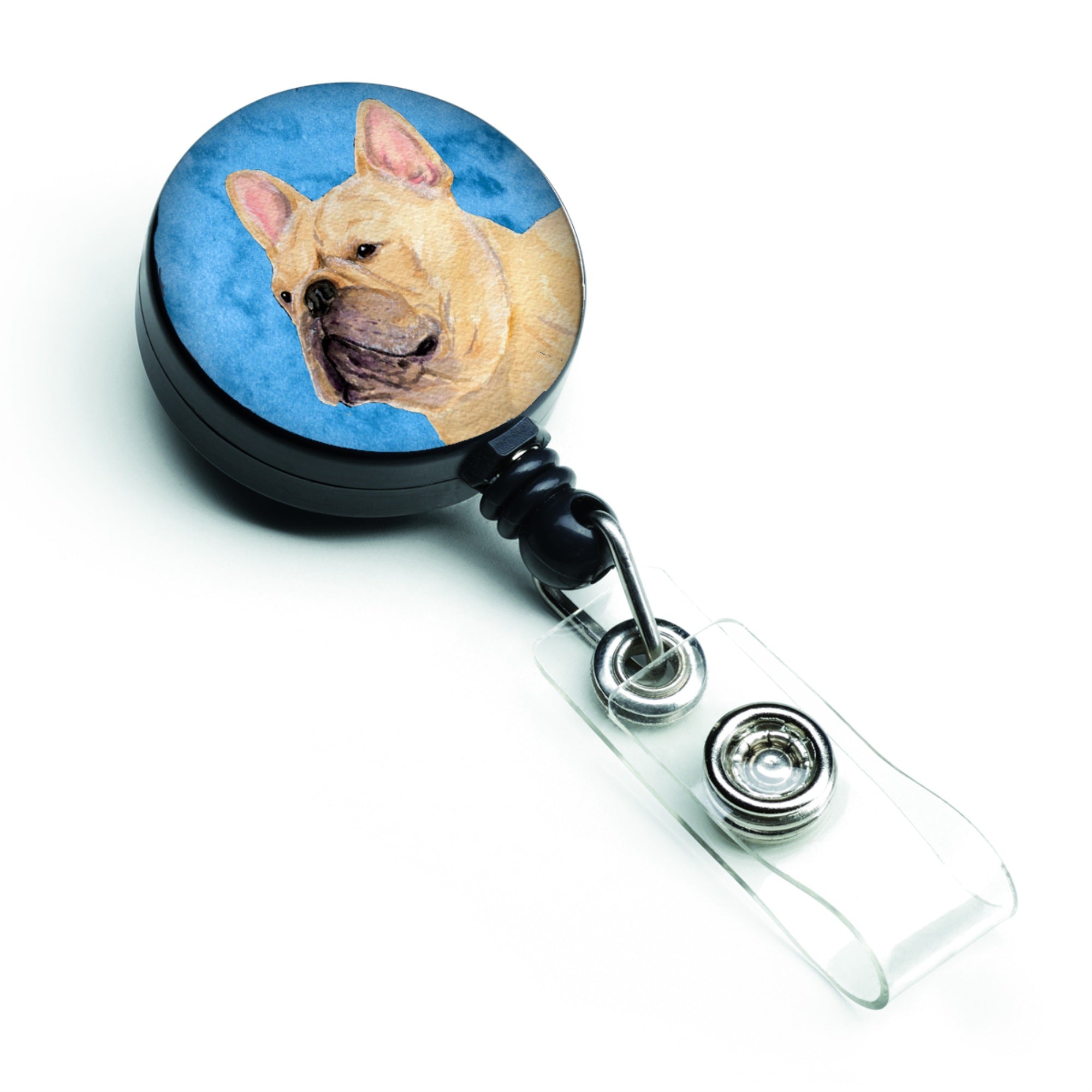 Caroline'S Treasures Boxer Retractable Badge Reel Or Id Holder With Clip, Multicolor (Ss4761-Bu-Br)