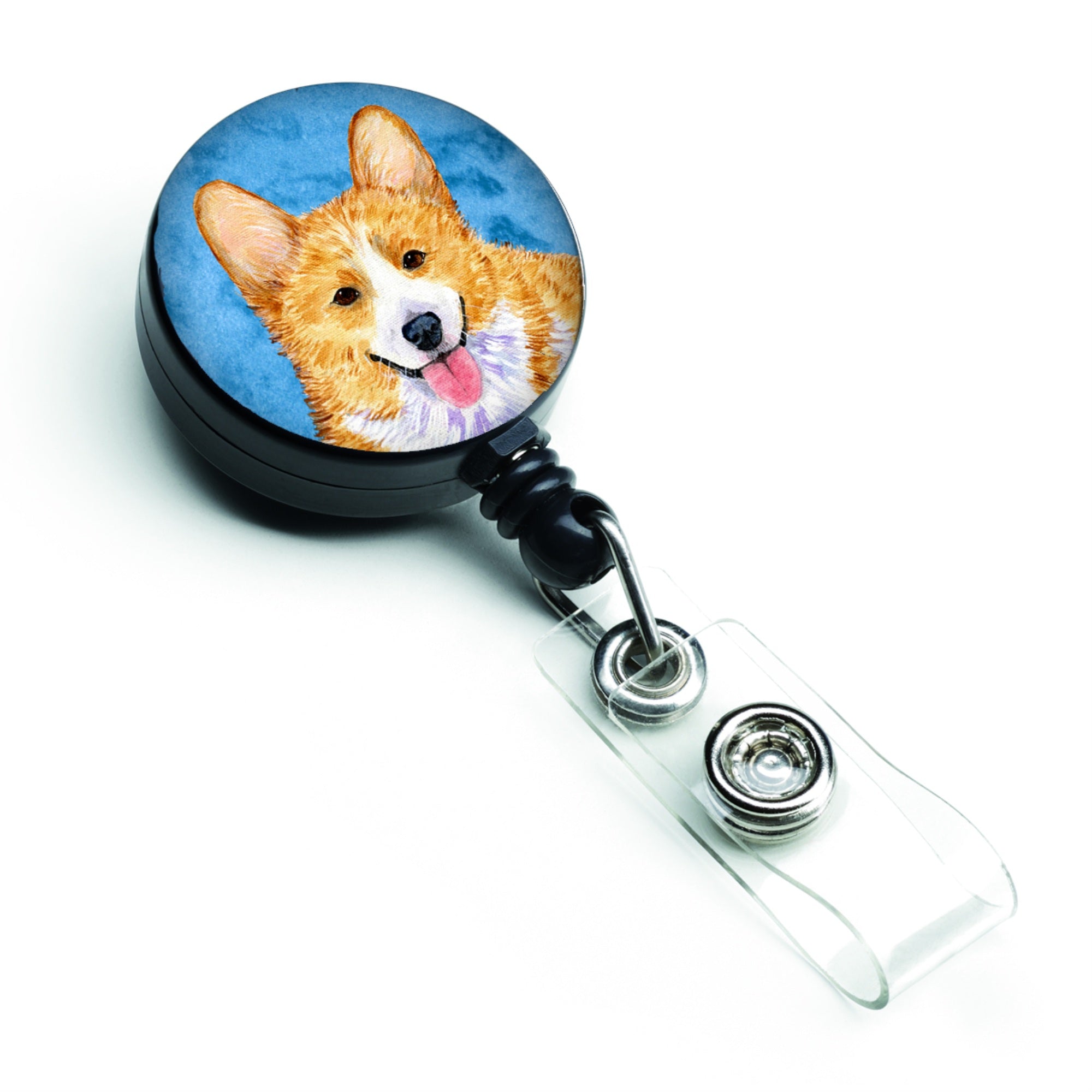 Caroline'S Treasures Sussex Spaniel Retractable Badge Reel Or Id Holder With Clip, Multicolor (Ss4762-Bu-Br)