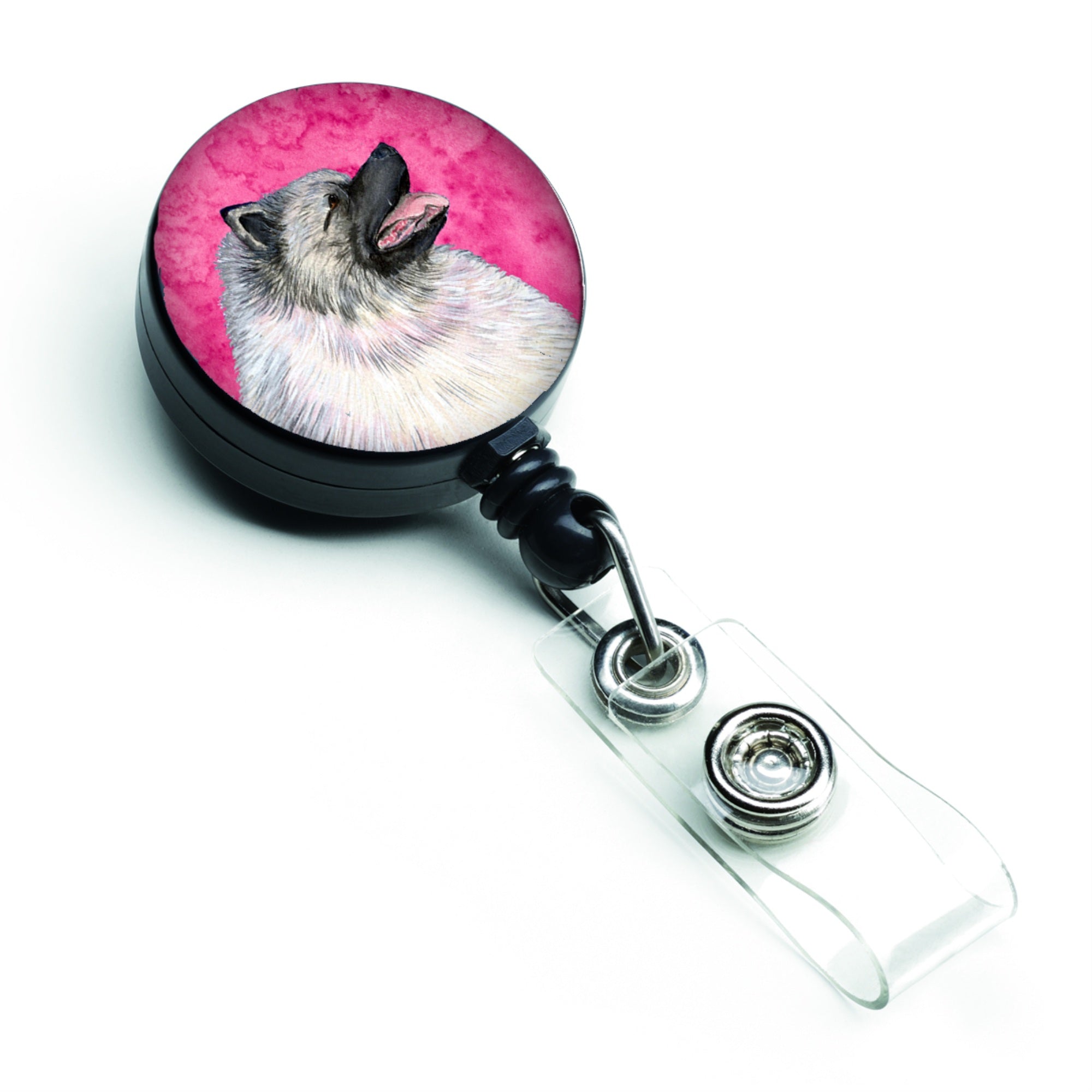 Caroline'S Treasures Doberman Retractable Badge Reel Or Id Holder With Clip, Multicolor (Ss4764-Pk-Br)
