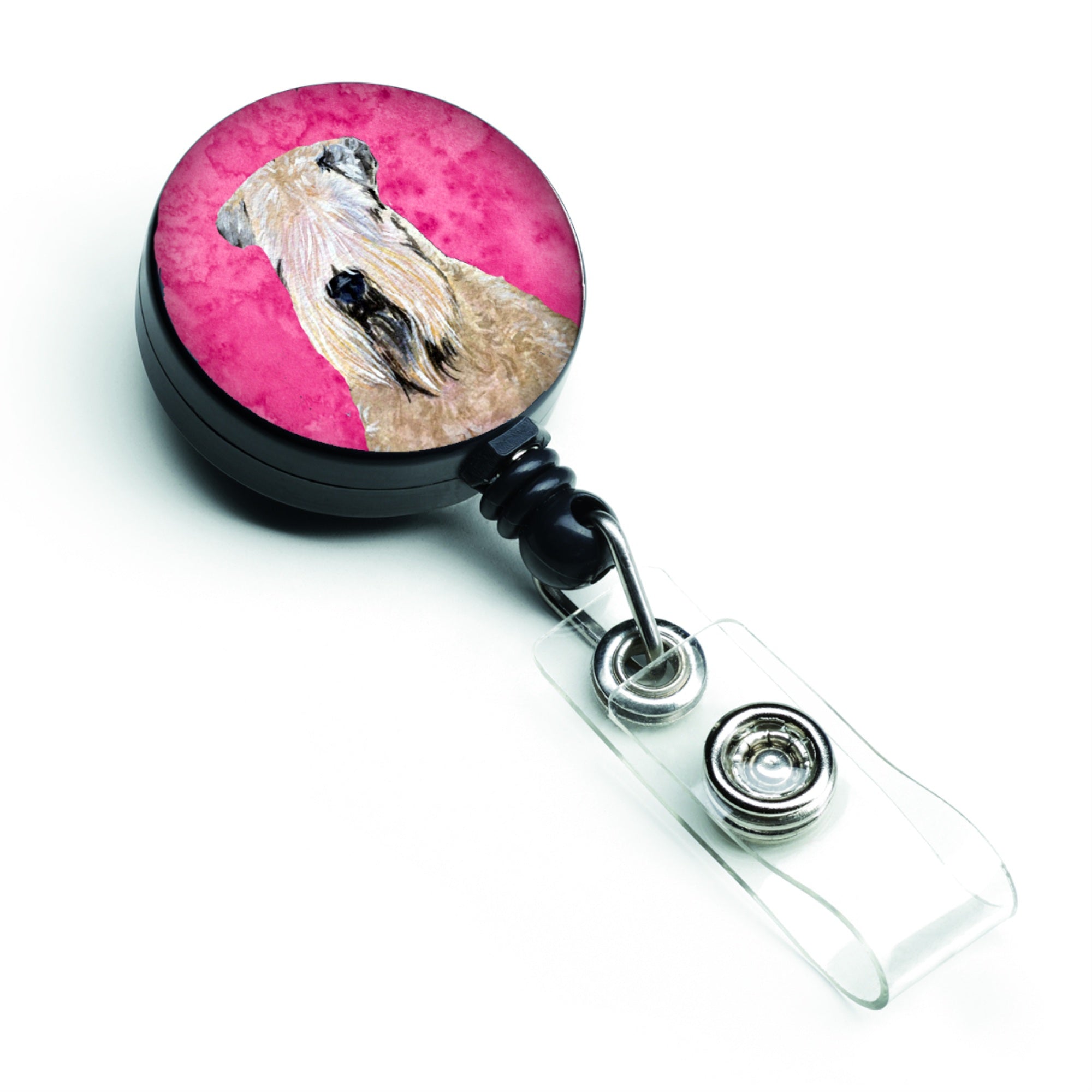 Caroline'S Treasures Dandie Dinmont Terrier Retractable Badge Reel Or Id Holder With Clip (Ss4769-Pk-Br)