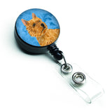 Caroline'S Treasures Schnauzer Retractable Badge Reel Or Id Holder With Clip, Multicolor (Ss4775-Bu-Br)