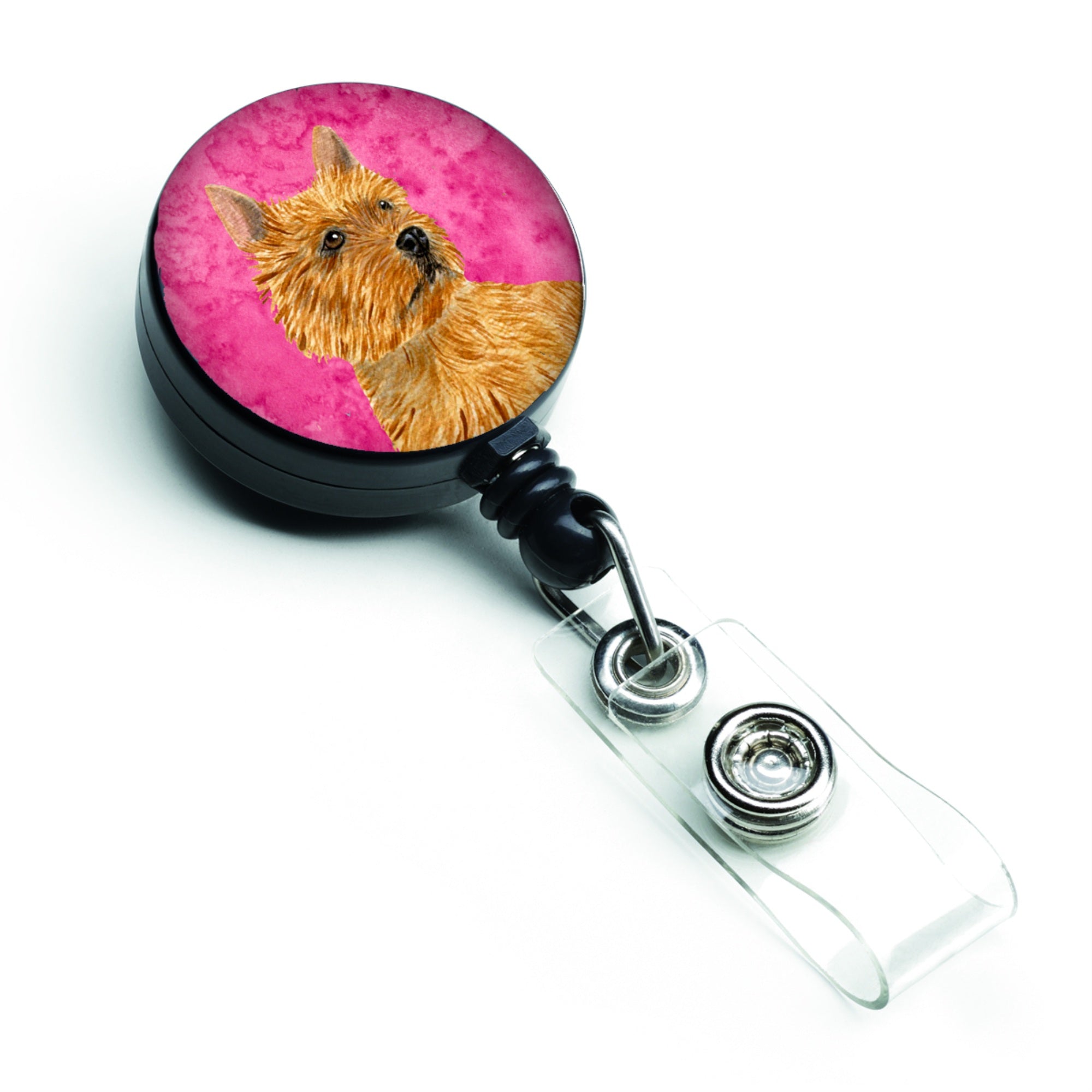 Caroline'S Treasures Boxer Retractable Badge Reel Or Id Holder With Clip, Multicolor (Ss4775-Pk-Br)