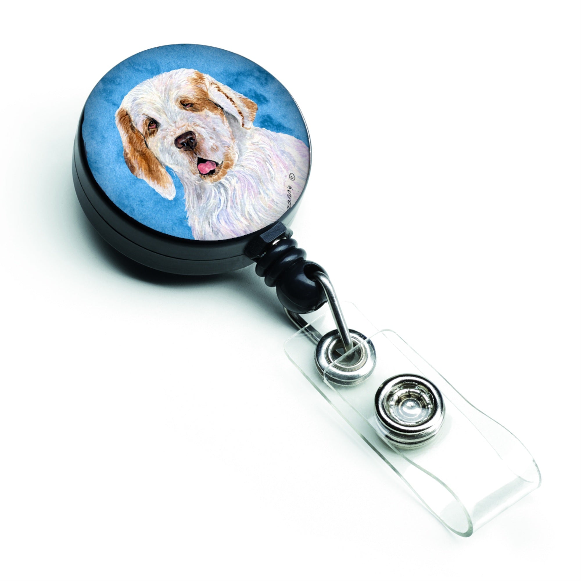 Caroline'S Treasures Rottweiler Retractable Badge Reel Or Id Holder With Clip, Multicolor (Ss4776-Bu-Br)