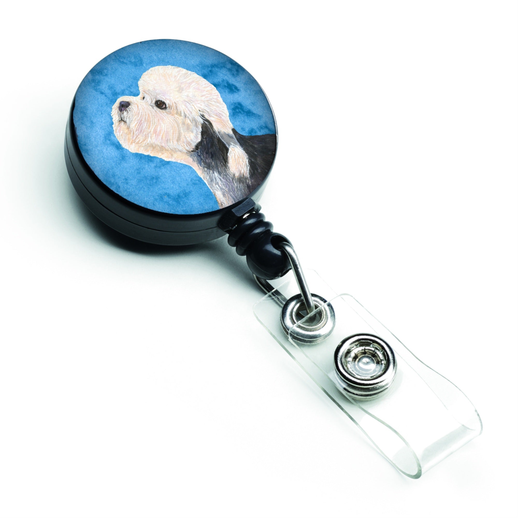 Caroline'S Treasures Cavalier Spaniel Retractable Badge Reel Or Id Holder With Clip, Multicolor (Ss4779-Bu-Br)