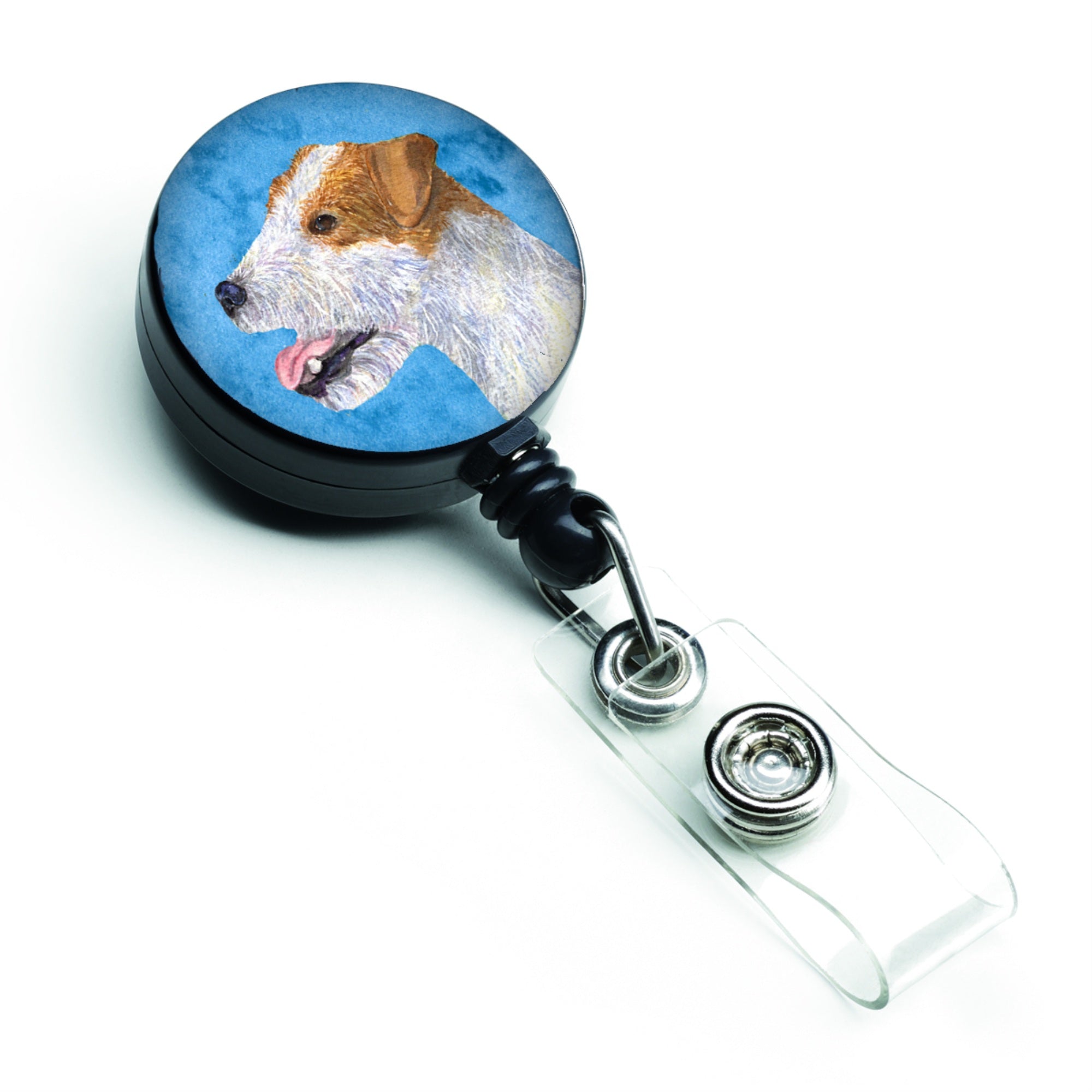 Caroline'S Treasures Basset Hound Retractable Badge Reel Or Id Holder With Clip, Multicolor (Ss4780-Bu-Br)