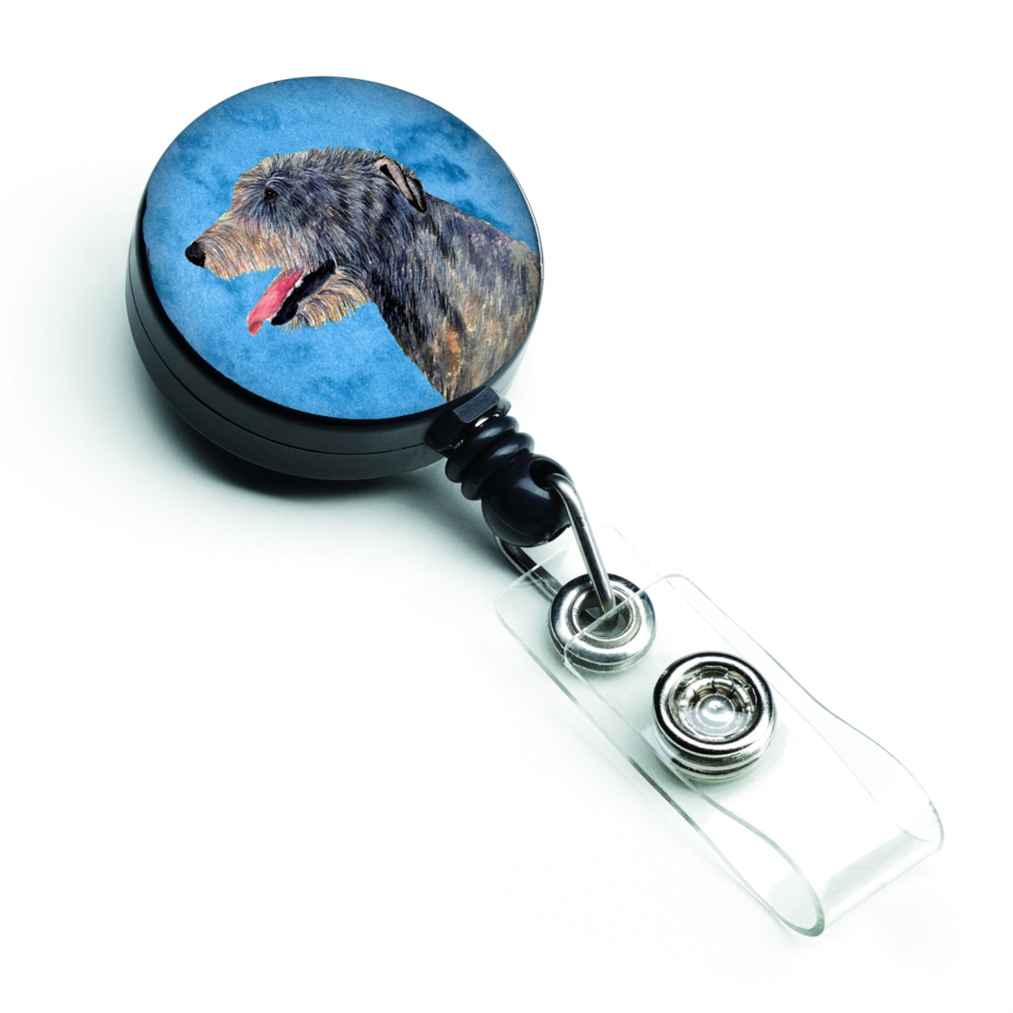 Caroline'S Treasures Scottish Terrier Retractable Badge Reel Or Id Holder With Clip, Multicolor (Ss4782-Bu-Br)