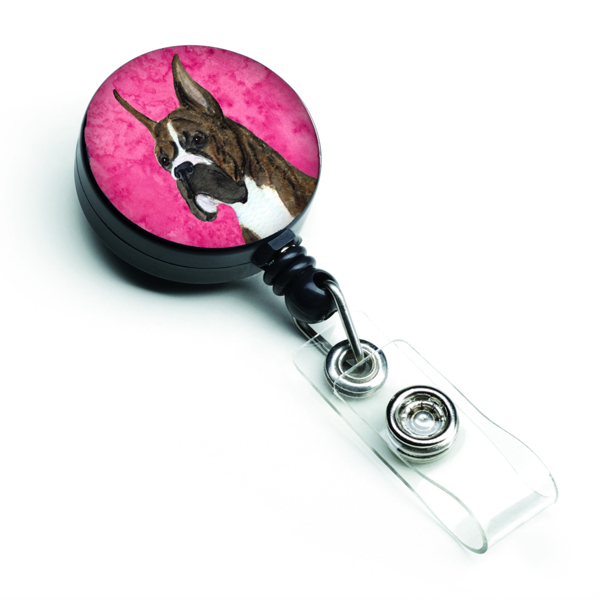 Caroline'S Treasures Siberian Husky Retractable Badge Reel Or Id Holder With Clip, Multicolor (Ss4784-Pk-Br)