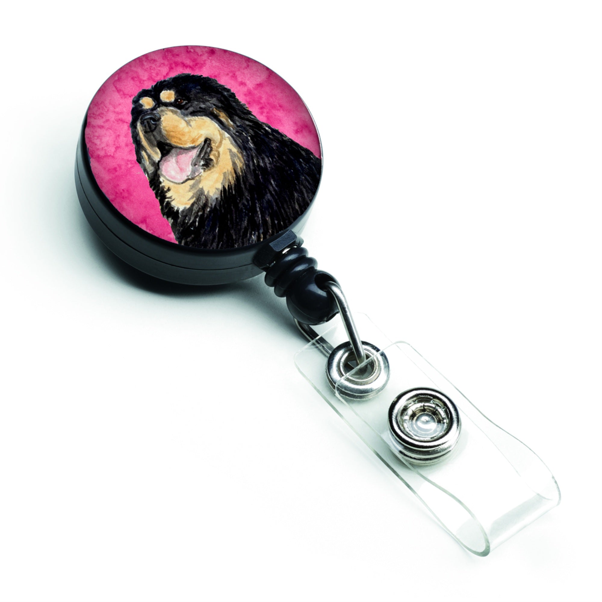 Caroline'S Treasures Collie Smooth Retractable Badge Reel Or Id Holder With Clip, Multicolor (Ss4788-Pk-Br)