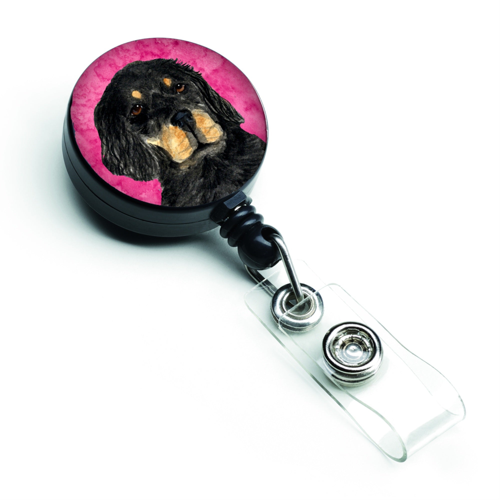 Caroline'S Treasures Borzoi Retractable Badge Reel Or Id Holder With Clip, Multicolor (Ss4791-Pk-Br)