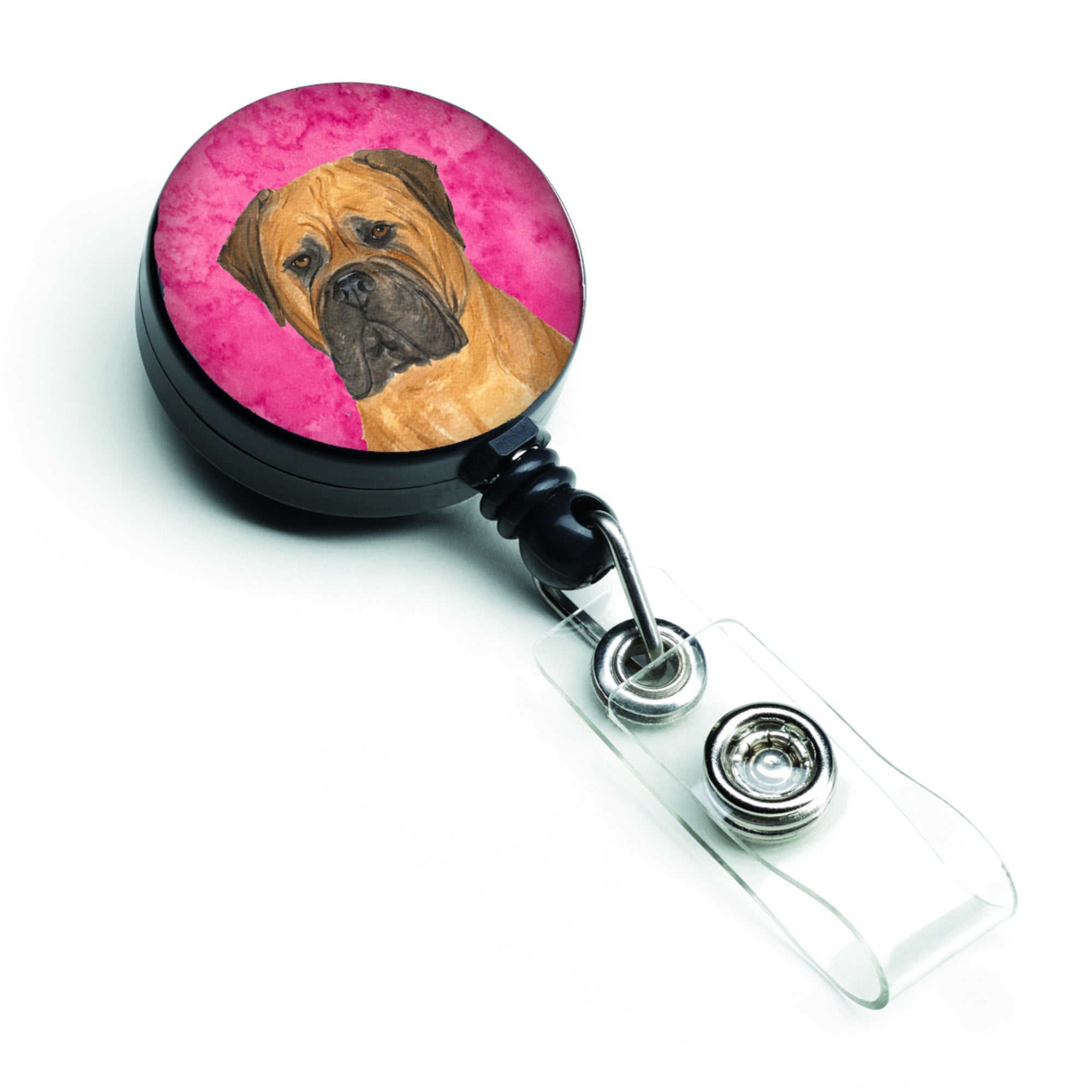 Caroline'S Treasures Fox Terrier Retractable Badge Reel Or Id Holder With Clip, Multicolor (Ss4793-Pk-Br)