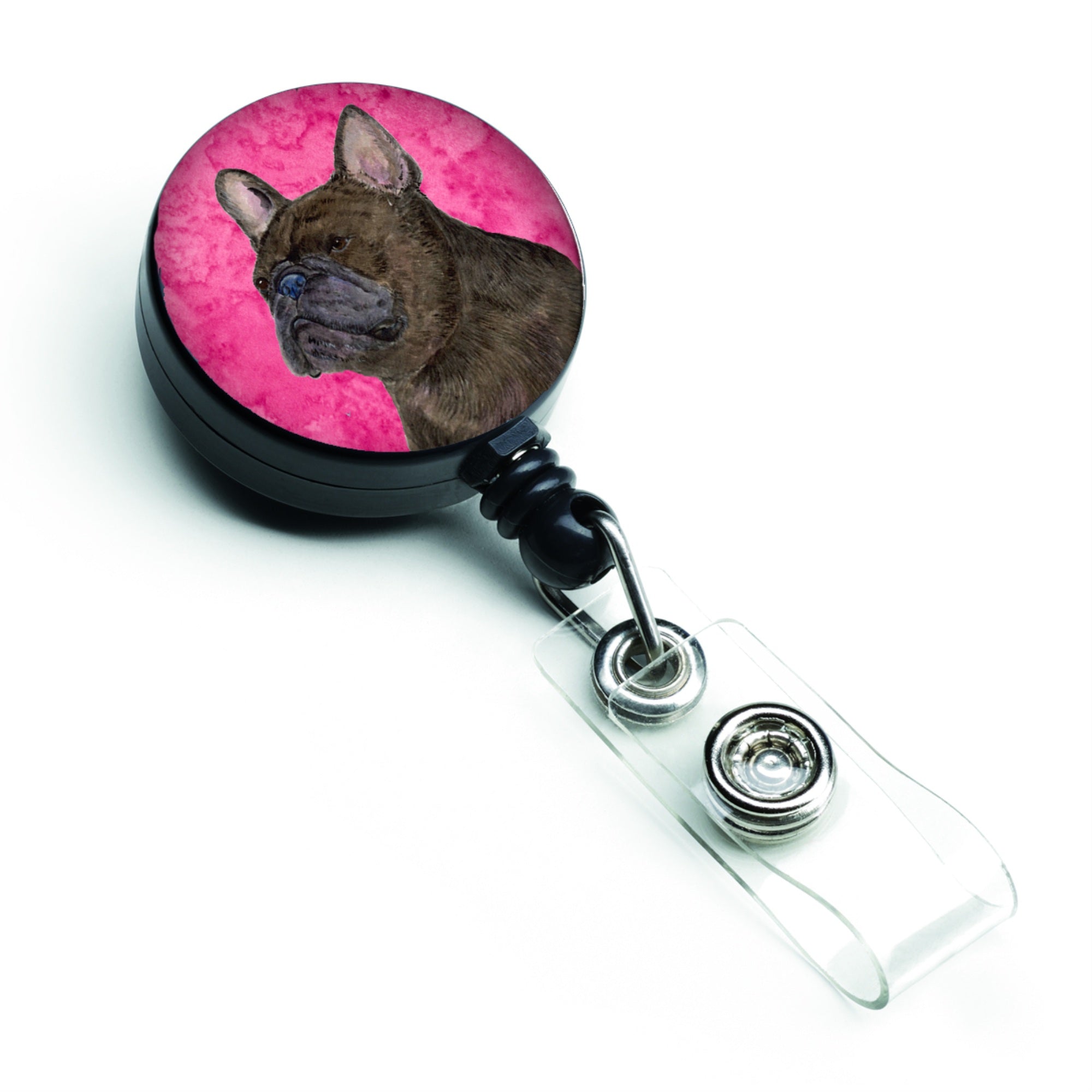 Caroline'S Treasures Maltese Retractable Badge Reel Or Id Holder With Clip, Multicolor (Ss4795-Pk-Br)