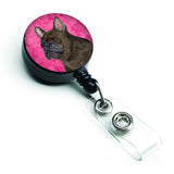 Caroline'S Treasures Maltese Retractable Badge Reel Or Id Holder With Clip, Multicolor (Ss4795-Pk-Br)