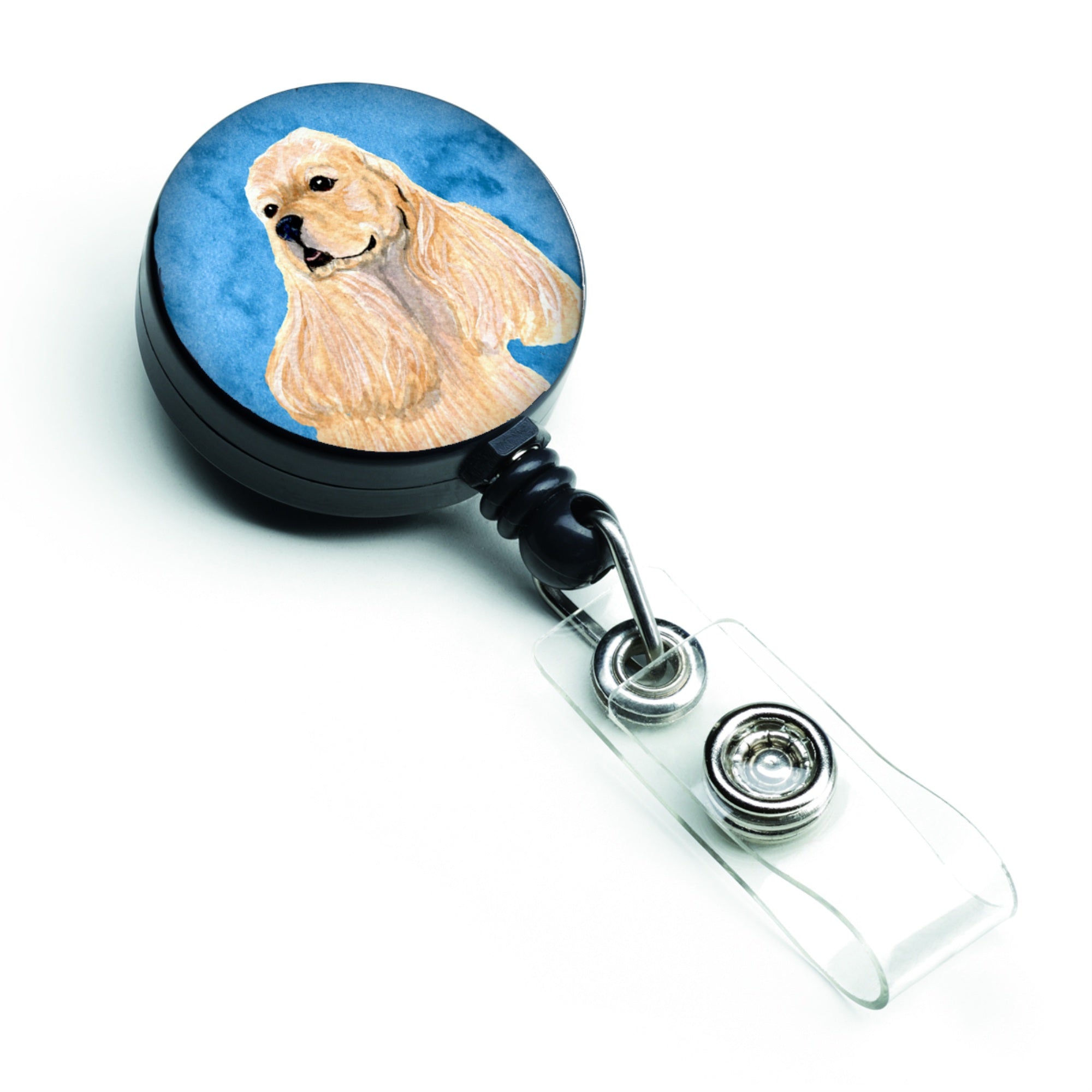 Caroline'S Treasures Tiger Stripe Purple Gold Initial M Retractable Badge Reel Or Id Holder (Ss4798-Bu-Br)