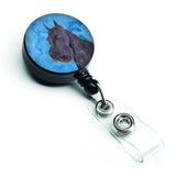 Caroline'S Treasures Tiger Stripe Purple Gold Initial U Retractable Badge Reel Or Id Holder (Ss4799-Bu-Br)