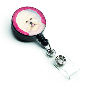 Caroline'S Treasures Bichon Frise Retractable Badge Reel Or Id Holder With Clip, Multicolor (Ss4802-Pk-Br)