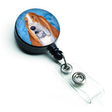 Caroline'S Treasures Basset Hound Retractable Badge Reel Or Id Holder With Clip, Multicolor (Ss4804-Bu-Br)