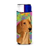 Dachshund Easter Eggtravaganza Ultra Beverage Insulators For Slim Cans Ss4832Muk