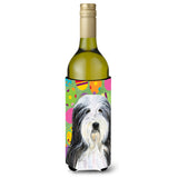 Bearded Collie Easter Eggtravaganza Wine Bottle Beverage Insulator Beverage Insulator Hugger Ss4842Literk