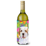 Clumber Spaniel Easter Eggtravaganza Wine Bottle Beverage Insulator Beverage Insulator Hugger