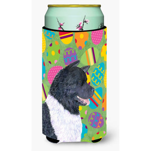 Akita Easter Eggtravaganza Tall Boy Beverage Insulator Beverage Insulator Hugger