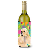 Cocker Spaniel Easter Eggtravaganza Wine Bottle Beverage Insulator Beverage Insulator Hugger Ss4867Literk