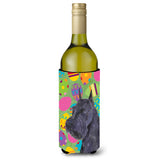 Schnauzer Easter Eggtravaganza Wine Bottle Beverage Insulator Beverage Insulator Hugger Ss4868Literk