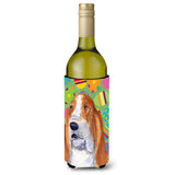Basset Hound Easter Eggtravaganza Wine Bottle Beverage Insulator Beverage Insulator Hugger Ss4873Literk