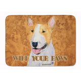 Caroline'S Treasures Bull Terrier Wipe Your Paws Floor Mat, 19 X 27, Multicolor
