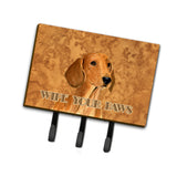 Caroline'S Treasures Ss4895Th68 Red Dachshund Wipe Your Paws Leash Or Key Holder, Large, Multicolor