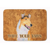 Caroline'S Treasures Collie Smooth Wipe Your Paws Floor Mat, 19 X 27, Multicolor