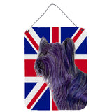Caroline'S Treasures Skye Terrier With English Union Jack British Flag Wall Or Door Hanging Prints, 16 X 12
