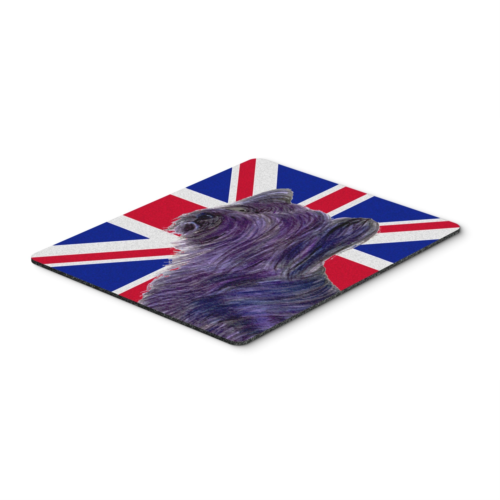 Caroline'S Treasures Skye Terrier With English Union Jack British Flag Mouse Pad/Hot Pad/Trivet (Ss4905Mp)