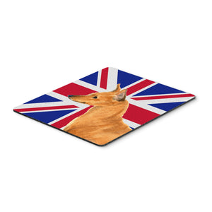 Caroline'S Treasures Min Pin With English Union Jack British Flag Mouse Pad/Hot Pad/Trivet (Ss4908Mp)