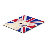 Caroline'S Treasures Chihuahua With English Union Jack British Flag Mouse Pad/Hot Pad/Trivet (Ss4914Mp)
