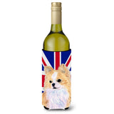 Chihuahua With English Union Jack British Flag Wine Bottle Beverage Insulator Hugger Ss4915Literk