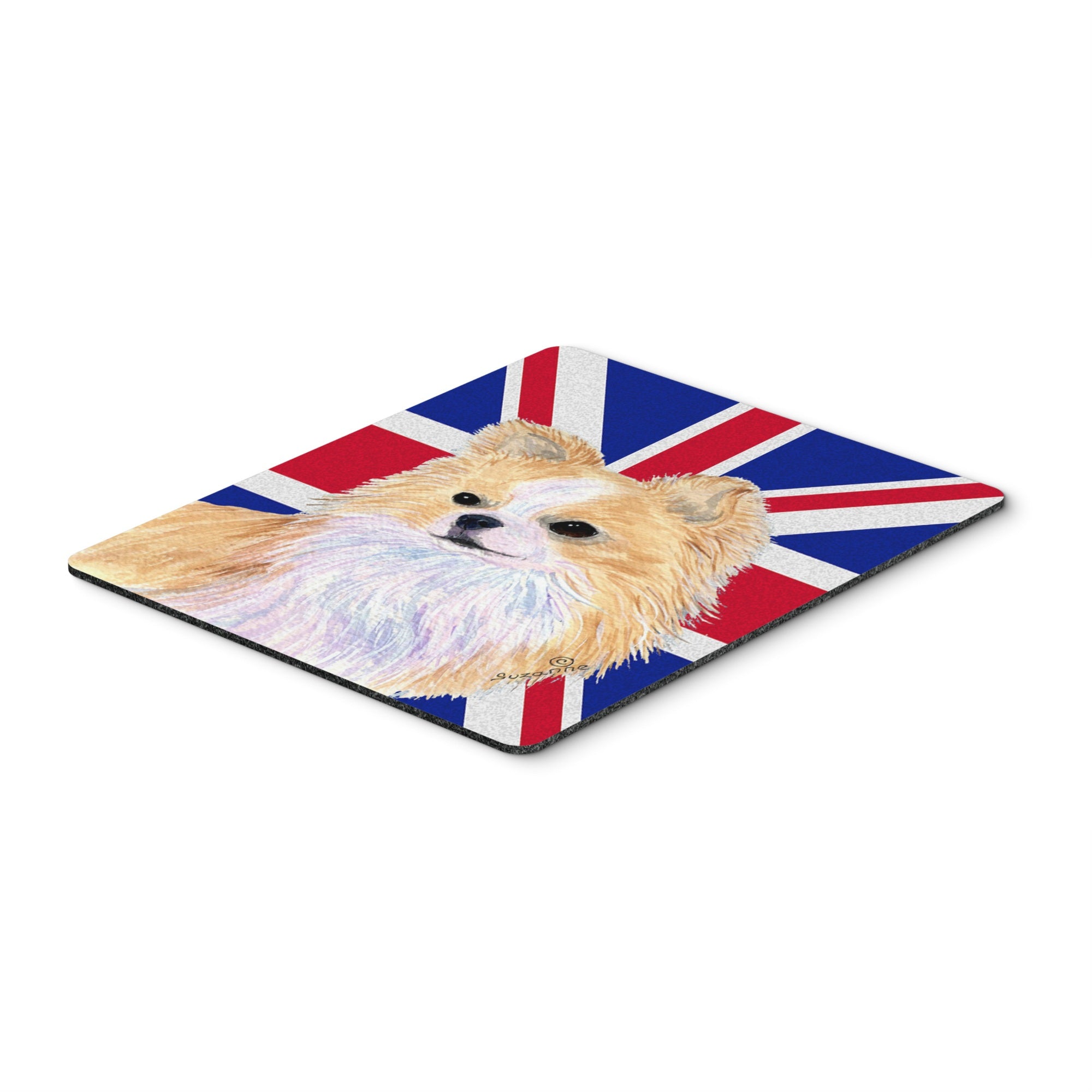 Caroline'S Treasures Chihuahua With English Union Jack British Flag Mouse Pad/Hot Pad/Trivet (Ss4915Mp)