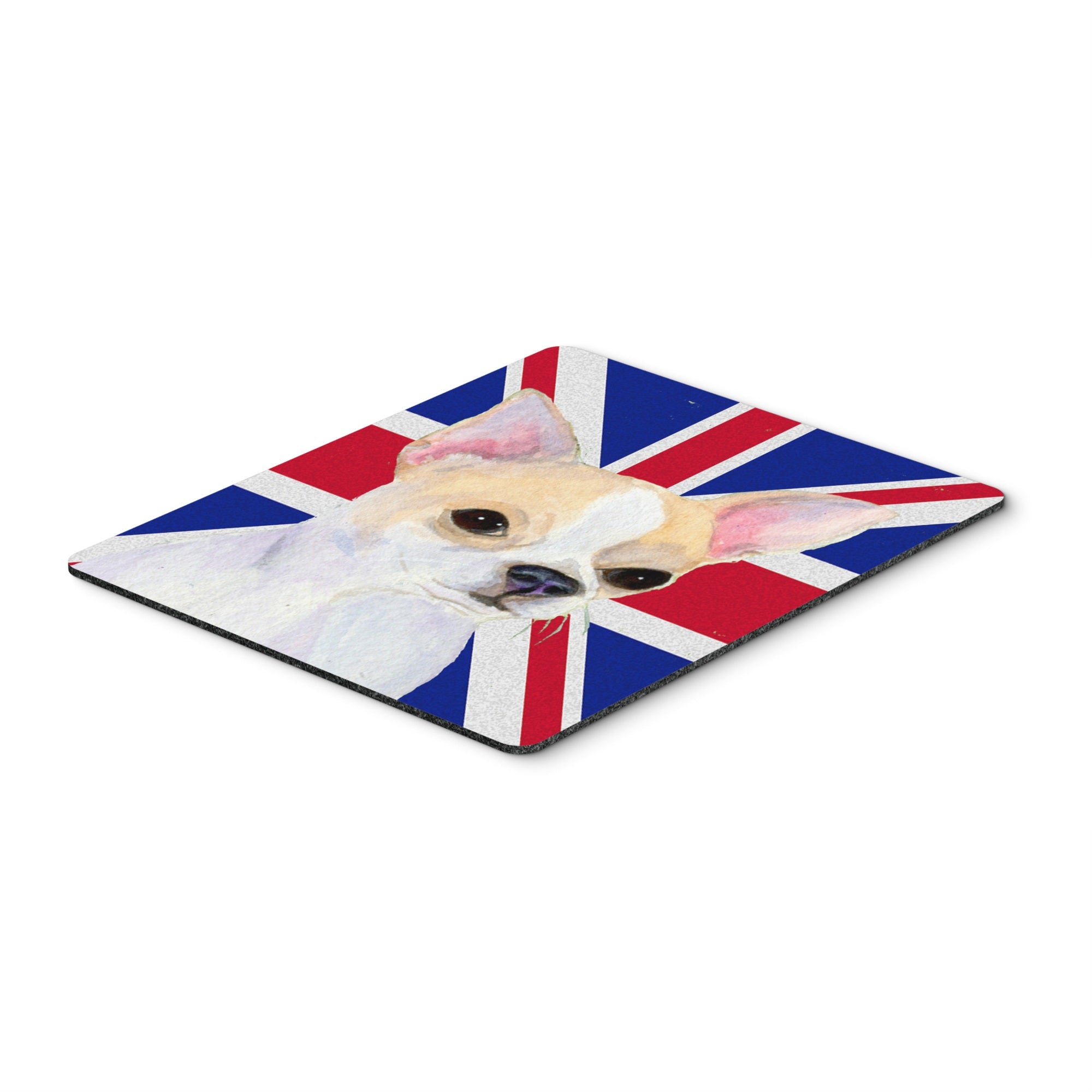 Caroline'S Treasures Chihuahua With English Union Jack British Flag Mouse Pad/Hot Pad/Trivet (Ss4916Mp)