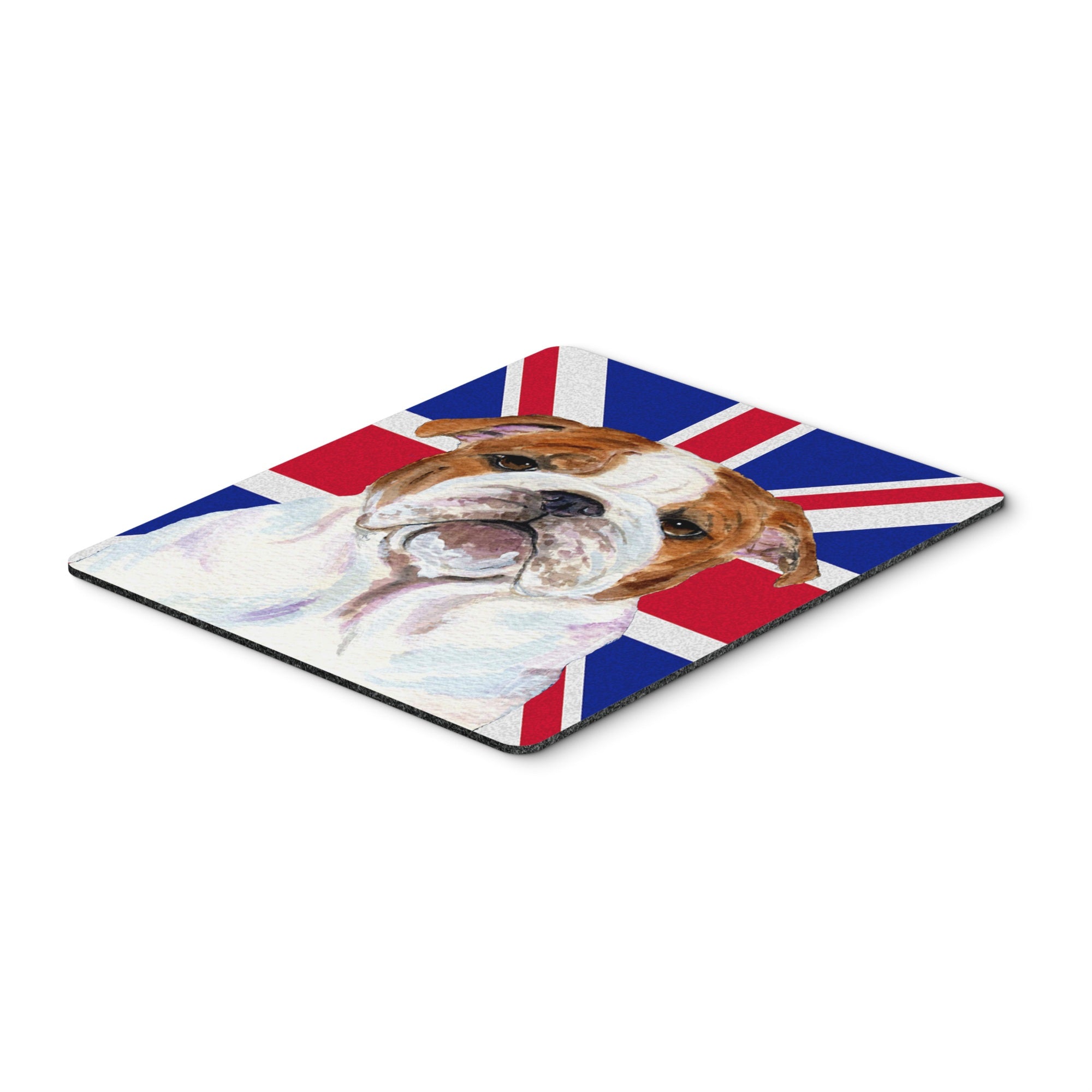 Caroline'S Treasures English Bulldog With English Union Jack British Flag Mouse Pad, Hot Pad/Trivet (Ss4926Mp)