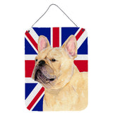 Caroline'S Treasures Ss4927Ds1216 French Bulldog With English Union Jack British Flag Wall Or Door Hanging Prints, 16 X 12