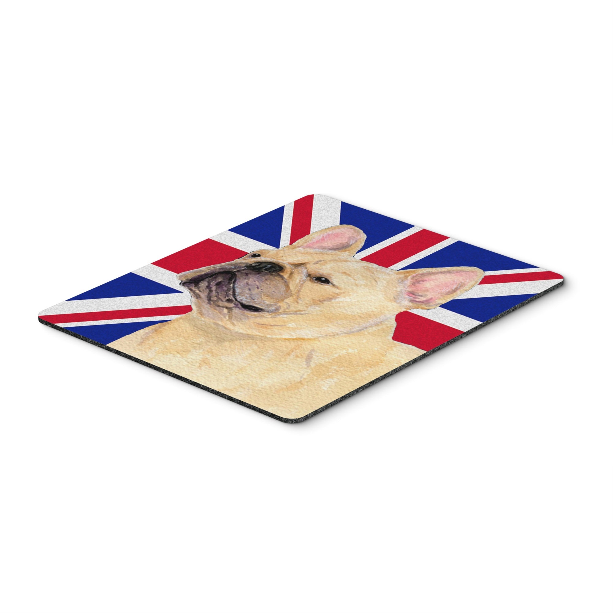 Caroline'S Treasures French Bulldog With English Union Jack British Flag Mouse Pad, Hot Pad/Trivet (Ss4927Mp)