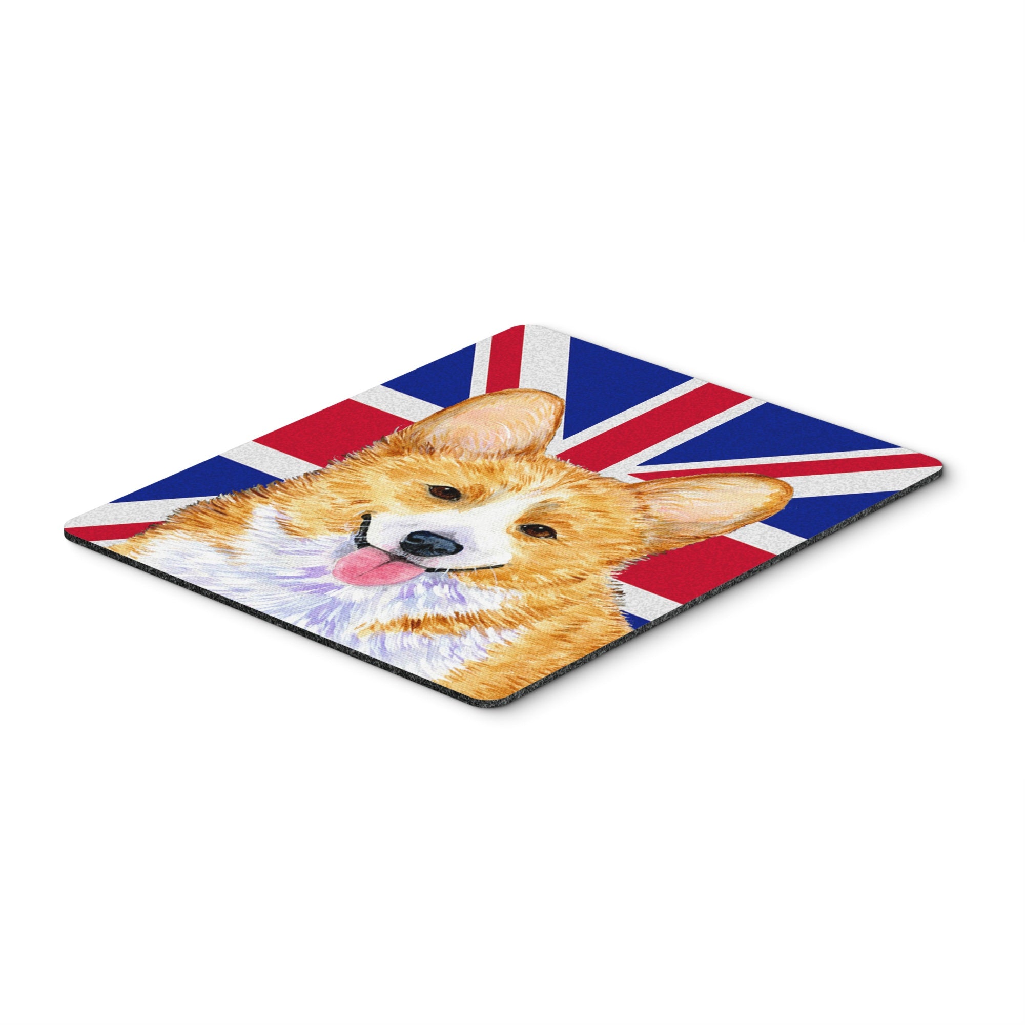 Caroline'S Treasures Corgi With English Union Jack British Flag Mouse Pad/Hot Pad/Trivet (Ss4928Mp)