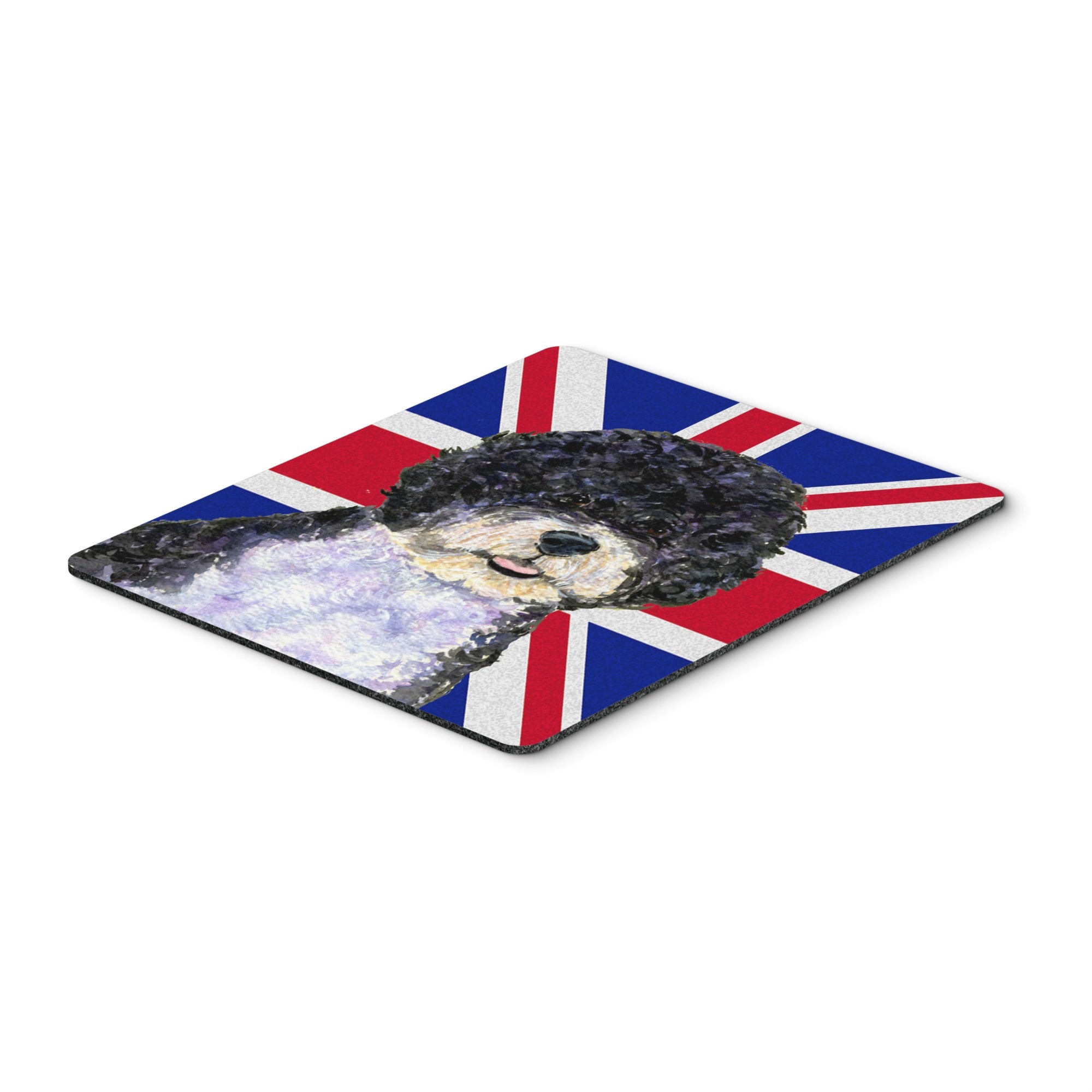 Caroline'S Treasures Portuguese Water Dog With English Union Jack British Flag Mouse Pad/Trivet (Ss4932Mp)