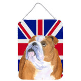 Caroline'S Treasures Ss4933Ds1216 English Bulldog With English Union Jack British Flag Wall Or Door Hanging Prints, 16 X 1